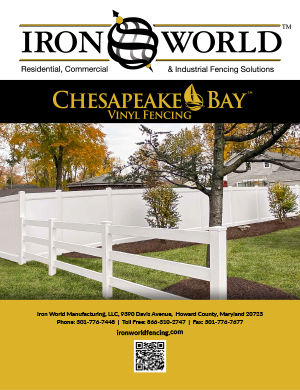 Iron World Privacy Vinyl Fence brochure cover
